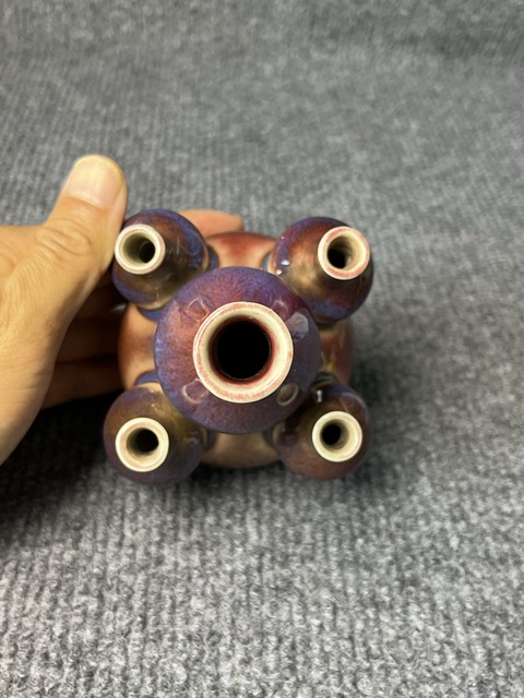 古玩陶瓷窯變釉五孔葫蘆瓶拍賣，當前價格10888元