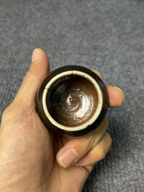 古玩陶瓷黑釉小罐真品鑒賞圖