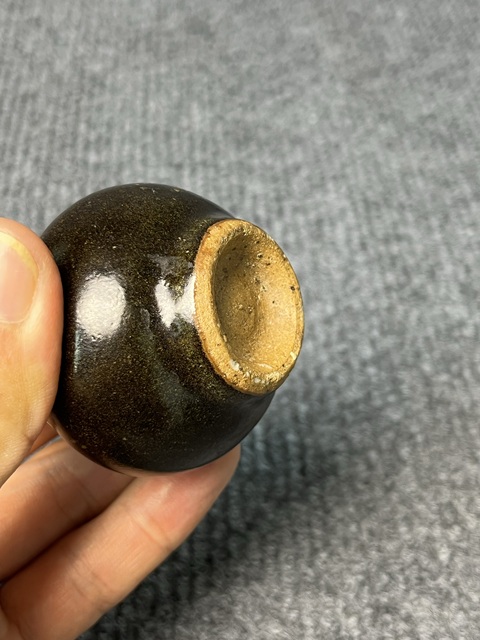 古玩陶瓷黑釉小罐真品鑒賞圖