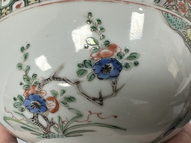 古玩陶瓷五彩碗真品鑒賞圖