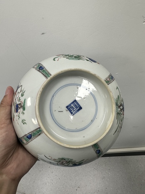 古玩陶瓷五彩碗真品鑒賞圖