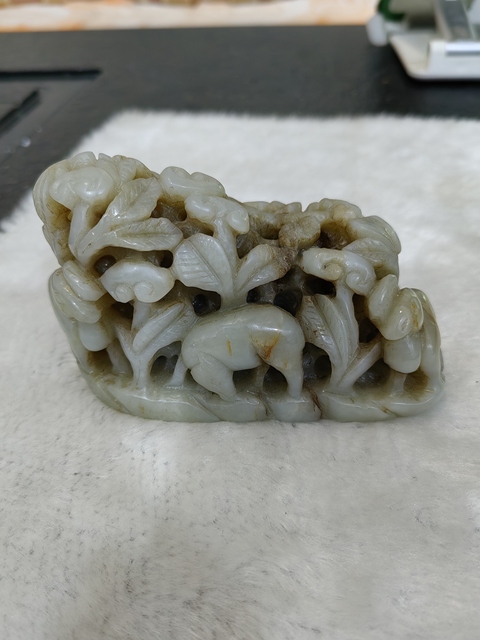 古玩玉器仿秋山玉件真品鑒賞圖