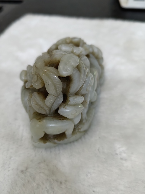 古玩玉器仿秋山玉件真品鑒賞圖