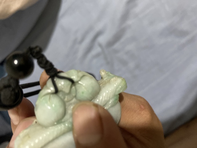 古玩玉器天然翡翠花籃真品鑒賞圖