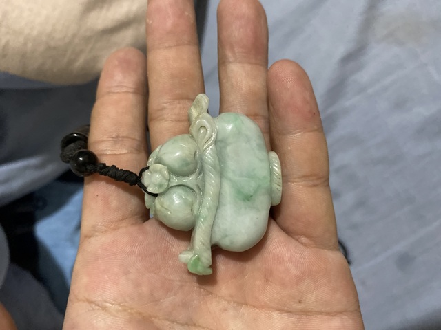 古玩玉器天然翡翠花籃真品鑒賞圖