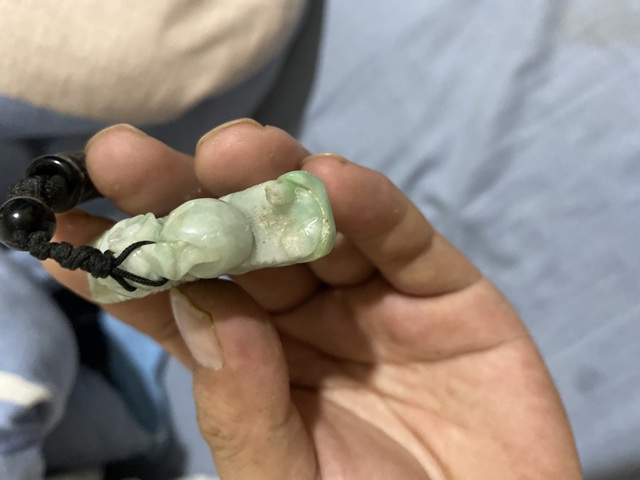 古玩玉器天然翡翠花籃真品鑒賞圖