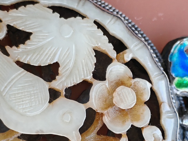 古玩玉器和田玉雕“喜上眉騷”佩真品鑒賞圖