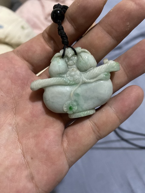 古玩玉器天然翡翠花籃真品鑒賞圖