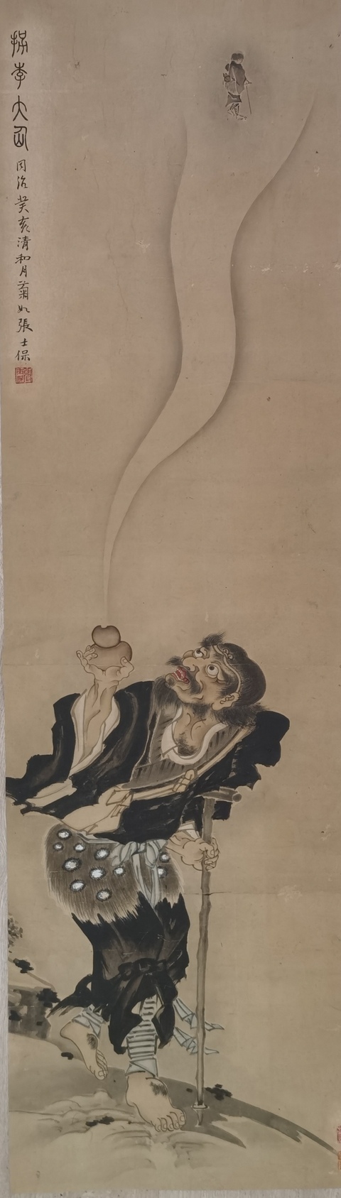 古玩字畫清末著名學者書畫家齊魯學者之首張士保小寫意人物拍賣，當前價格30000元