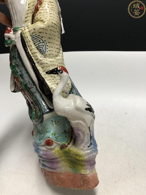 古玩陶瓷民國(guó)·粉彩南極仙翁大壽星塑像拍賣，當(dāng)前價(jià)格4188元