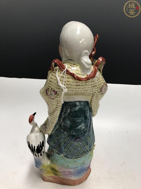 古玩陶瓷民國(guó)·粉彩南極仙翁大壽星塑像拍賣，當(dāng)前價(jià)格4188元