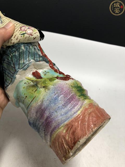 古玩陶瓷民國(guó)·粉彩南極仙翁大壽星塑像拍賣，當(dāng)前價(jià)格4188元