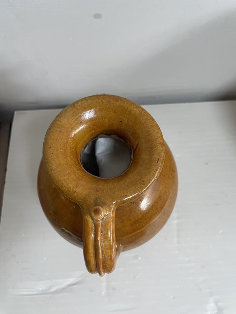 古玩陶瓷唐·黃釉壺真品鑒賞圖