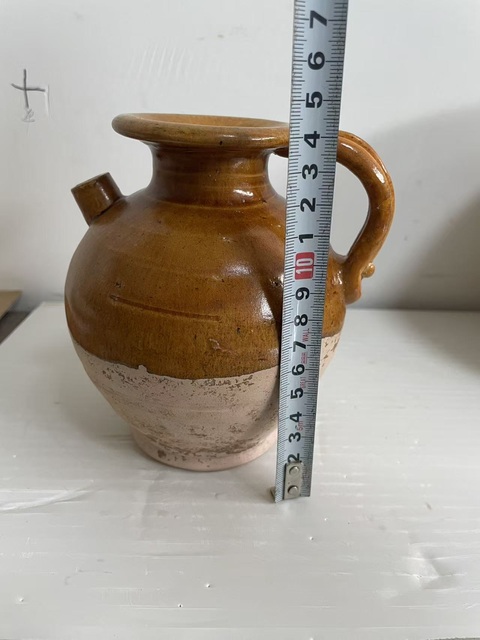 古玩陶瓷唐·黃釉壺真品鑒賞圖