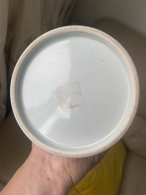 古玩陶瓷民國帽筒真品鑒賞圖