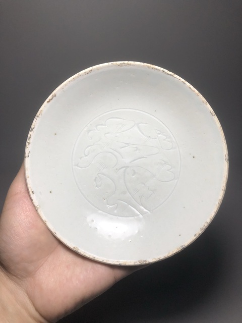 古玩陶瓷宋,青白釉刻花盤拍賣,當前價格2000元