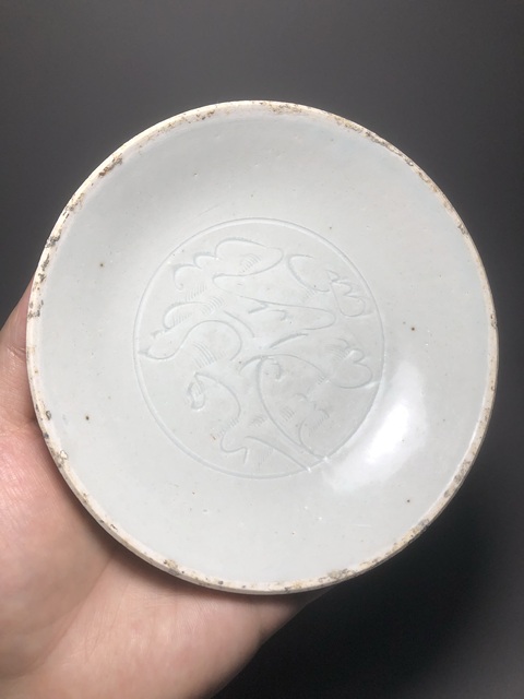 古玩陶瓷宋,青白釉刻花盤拍賣,當前價格2000元