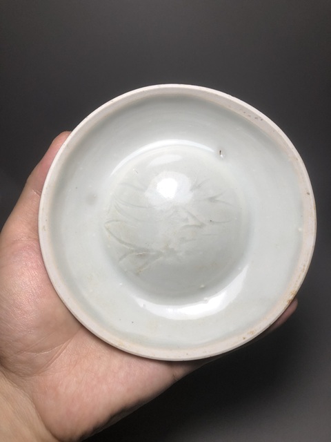 古玩陶瓷湖田窯影青刻花洗真品鑒賞圖