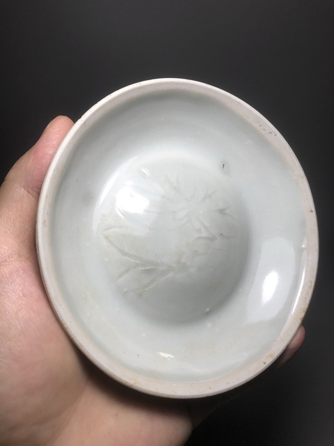 古玩陶瓷湖田窯影青刻花洗真品鑒賞圖