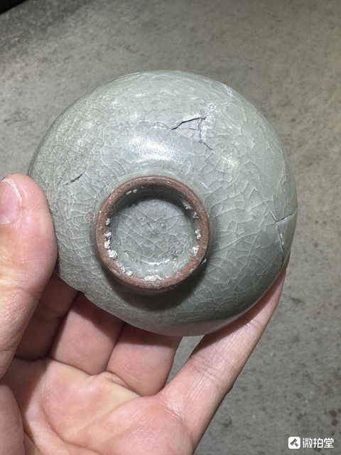 古玩陶瓷龍泉仿官茶盞真品鑒賞圖