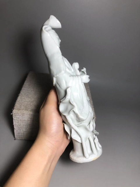 古玩陶瓷德化窯送子觀音真品鑒賞圖