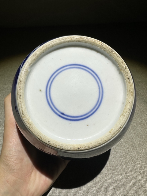 古玩陶瓷青花冰梅圖蓋罐拍賣,當(dāng)前價(jià)格868元