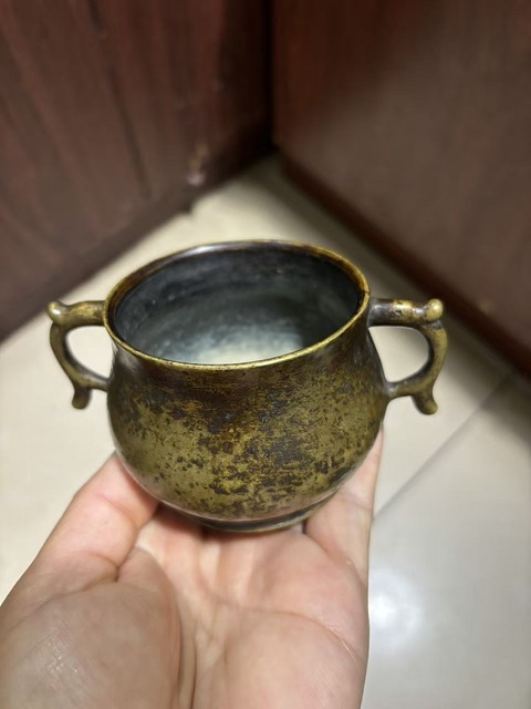 古玩銅器爐子真品鑒賞圖