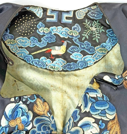 古玩雜項八團花女褂真品鑒賞圖