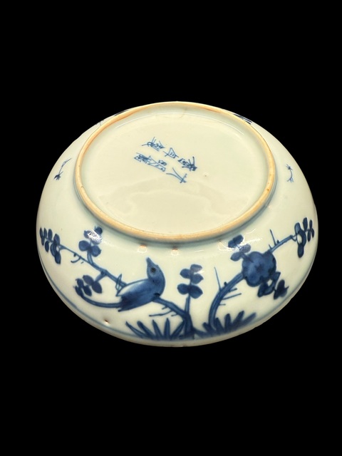 古玩陶瓷鳳紋青花盤真品鑒賞圖