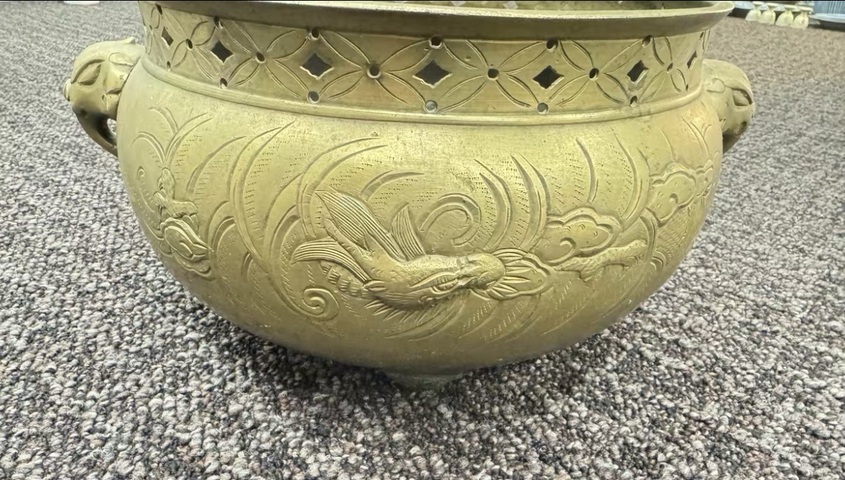 古玩銅器銅質茶釜真品鑒賞圖