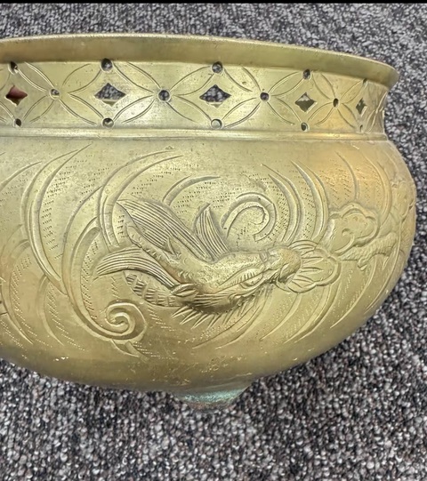 古玩銅器銅質茶釜真品鑒賞圖