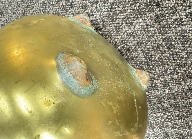 古玩銅器銅質茶釜真品鑒賞圖