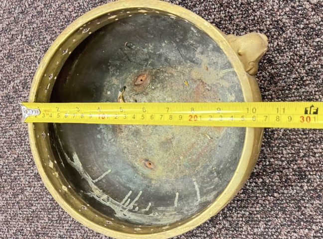 古玩銅器銅質茶釜真品鑒賞圖
