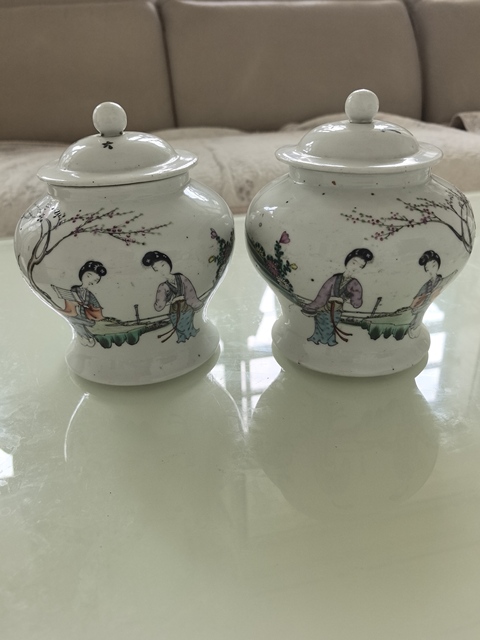 古玩陶瓷仕女紋粉彩將軍罐拍賣，當前價格960元