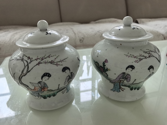 古玩陶瓷仕女紋粉彩將軍罐拍賣，當前價格960元