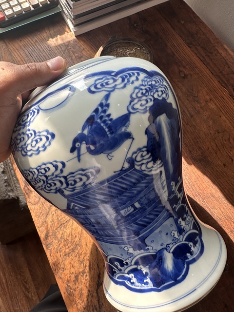 古玩陶瓷康熙鳳尾尊標本真品鑒賞圖