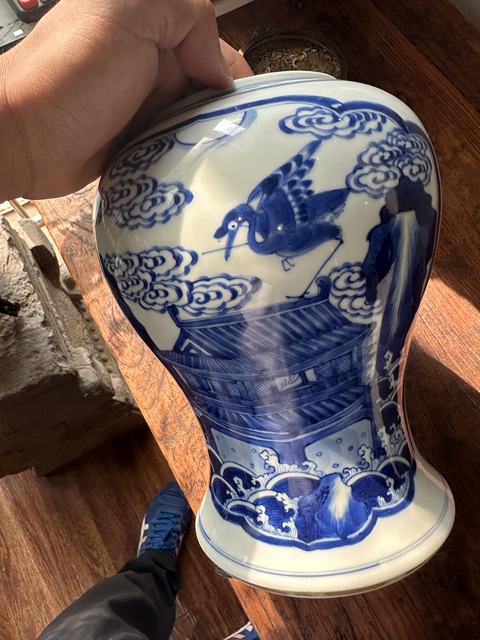 古玩陶瓷康熙鳳尾尊標本真品鑒賞圖