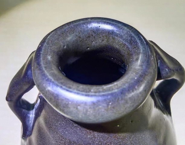 古玩陶瓷黑釉雙系瓶真品鑒賞圖