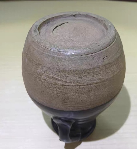 古玩陶瓷黑釉雙系瓶真品鑒賞圖