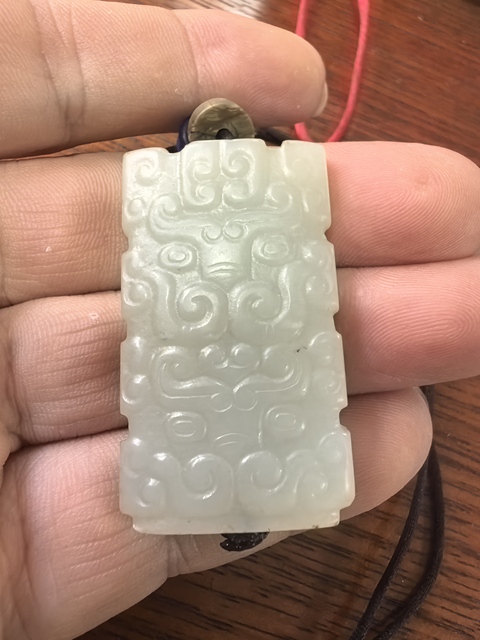 古玩玉器和田玉牌真品鑒賞圖