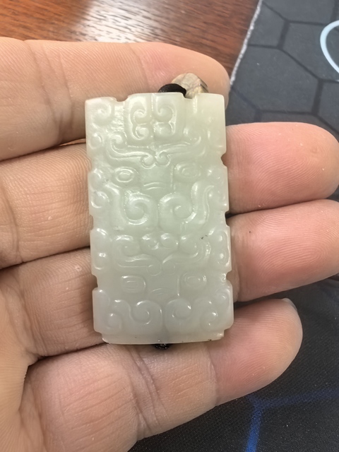 古玩玉器和田玉牌真品鑒賞圖