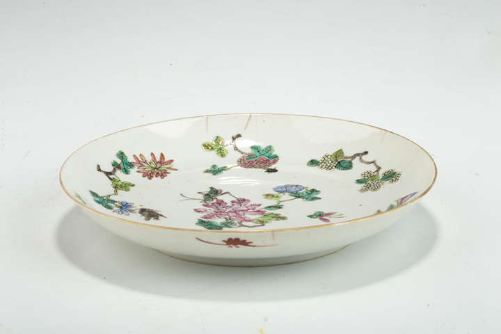 古玩陶瓷清道光·粉彩飛黃騰達紋盤真品鑒賞圖