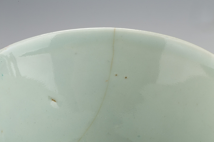 古玩陶瓷清晚·粉彩麒麟送子紋蓋碗真品鑒賞圖