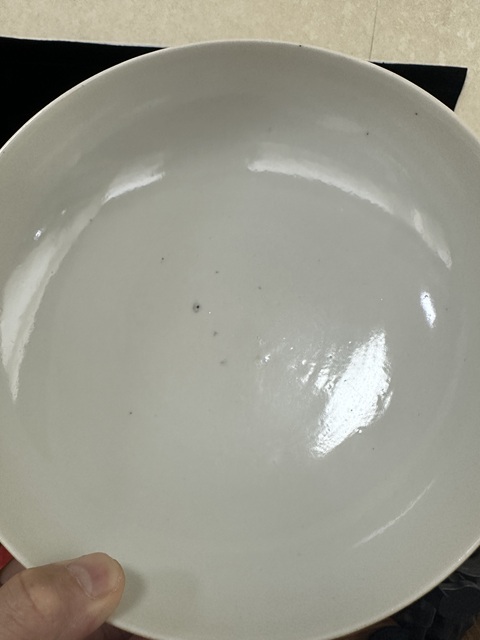 古玩陶瓷清中期粉彩四季花卉紋大碗真品鑒賞圖