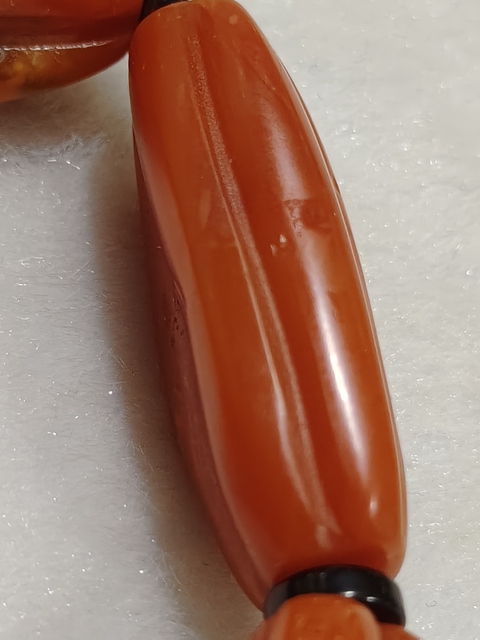 古玩玉器南紅瑪瑙“瓜棱珠串”拍賣,當前價格6800元