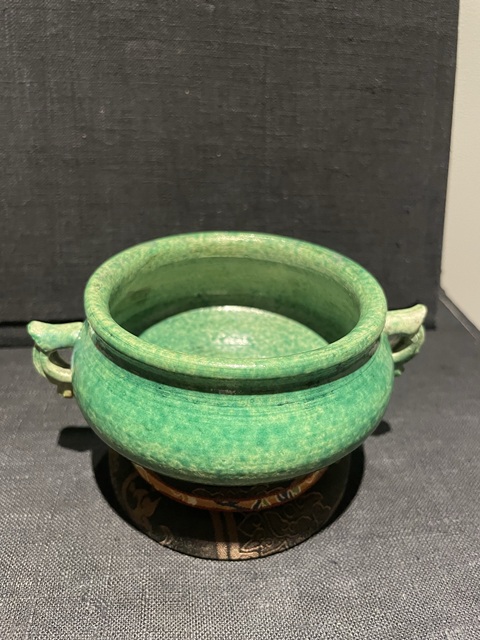 古玩陶瓷綠釉爐拍賣，當前價格8000元