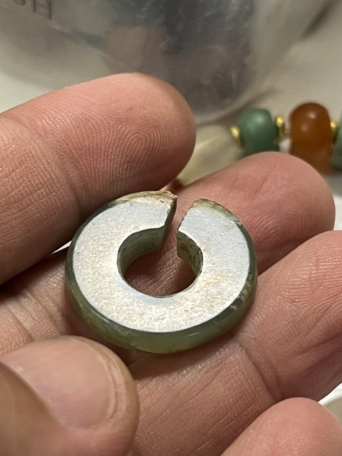 古玩玉器玉玦真品鑒賞圖