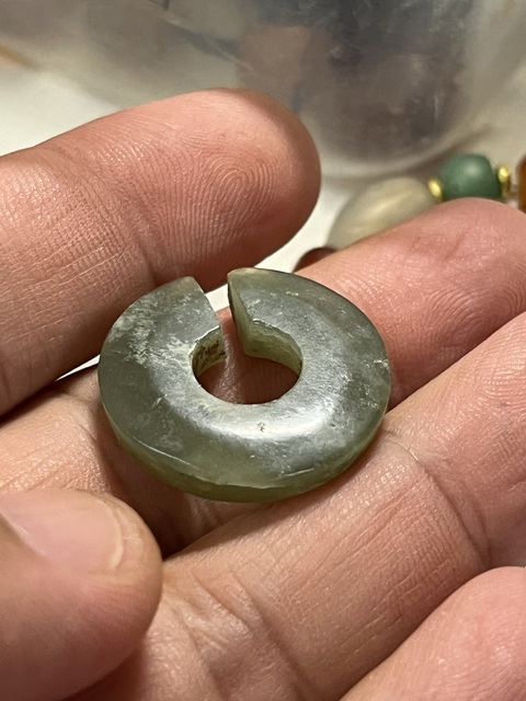 古玩玉器玉玦真品鑒賞圖