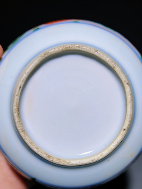 古玩陶瓷紅綠彩蓋缸真品鑒賞圖