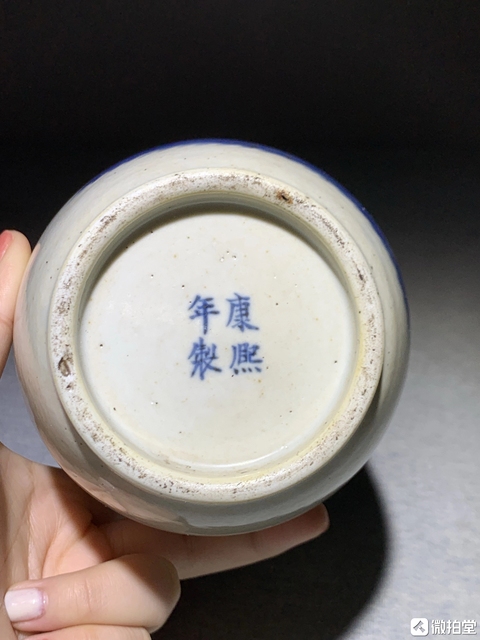 古玩陶瓷光緒青花棒槌瓶真品鑒賞圖